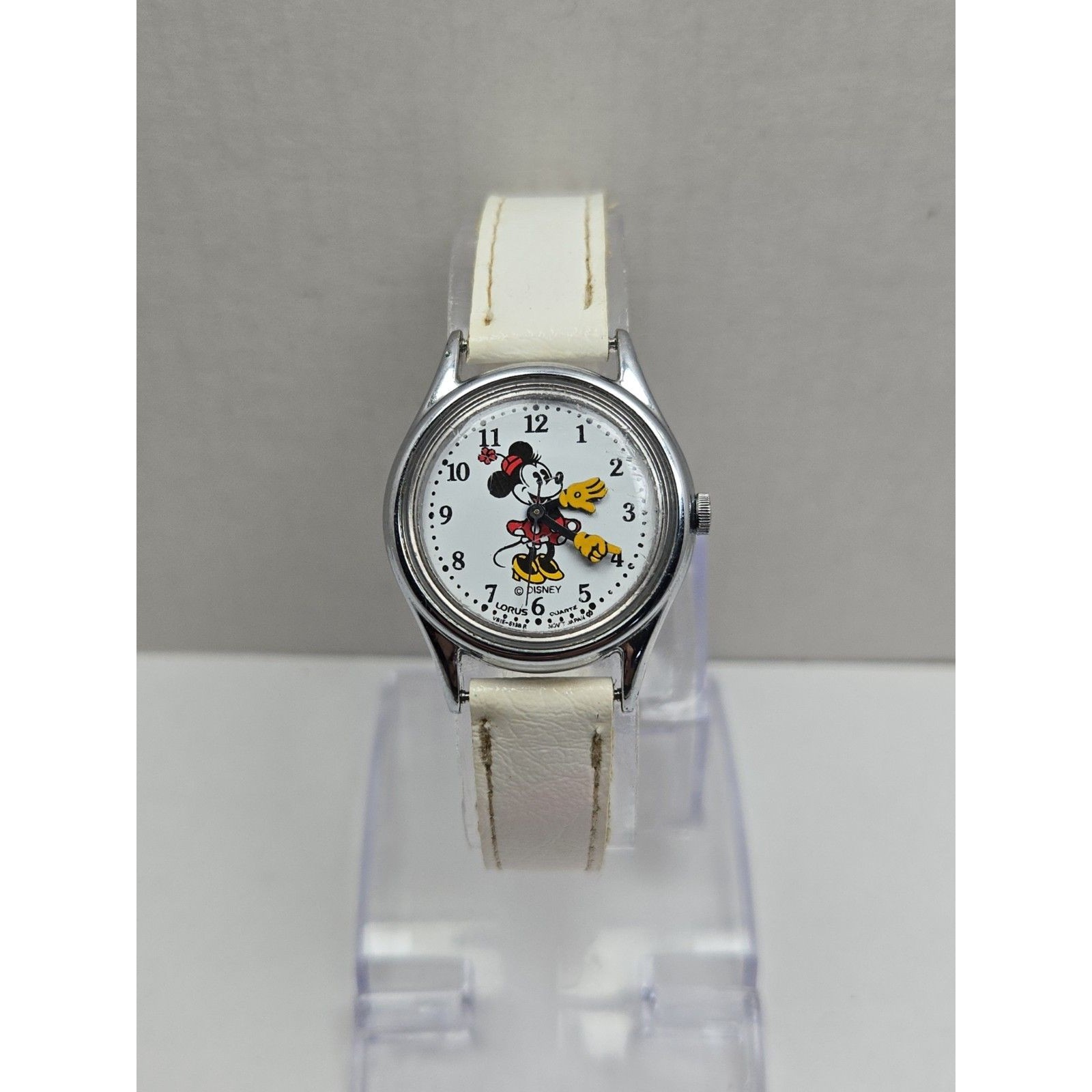 Vintage Lorus By Seiko Disney Minnie Mouse Quartz Watch Womens New Battery